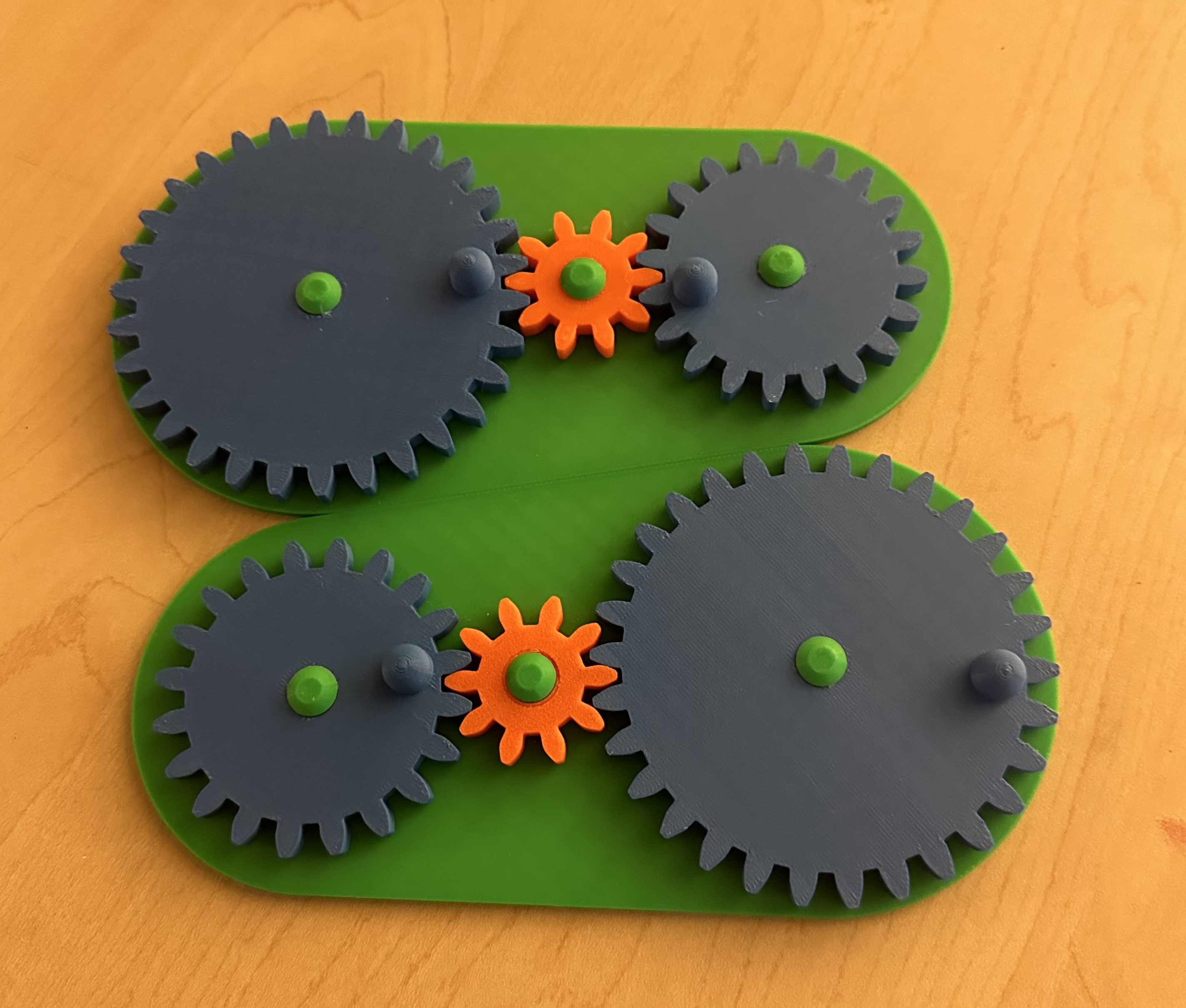 Image of 3d printed gears.
